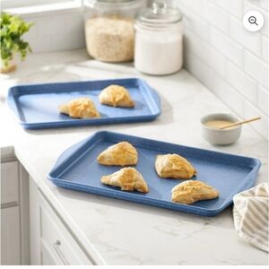 The Pioneer Woman Nonstick Cookie Sheet Set, Blue Speckle, 2-Piece
